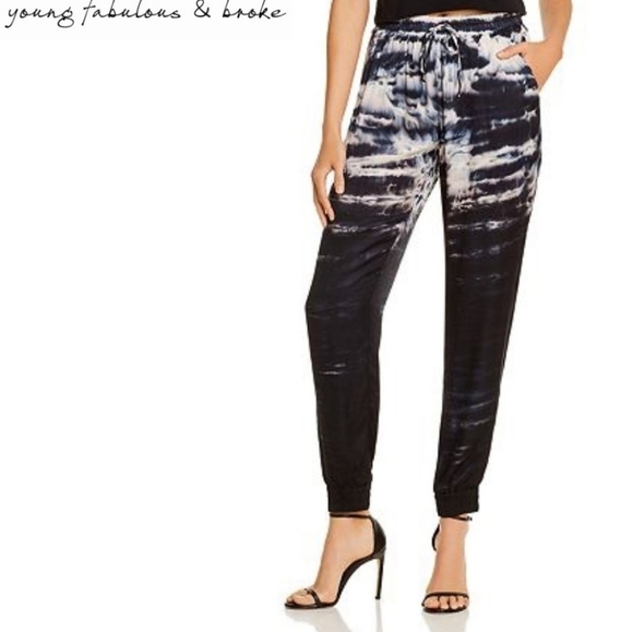 New Young Fabulous & Broke Tie Dye Jogger Sweatpants NWT Size XS - Picture 1 of 9